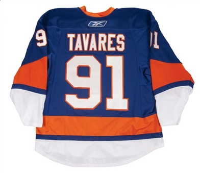 2010-2011 John Tavares Game Worn New York Islanders Jersey (Islanders LOA)